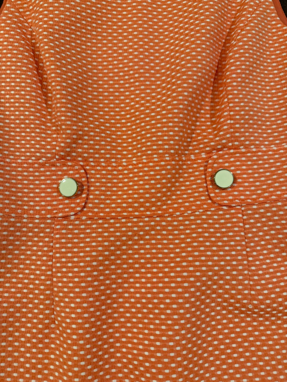 Tahari ASL Coral Textured Sheath Dress Sleeveless Career Work Size 8 - Picture 9 of 14